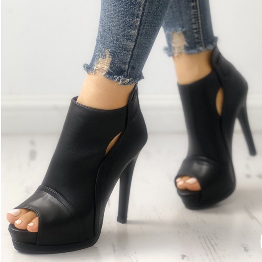 NEW Peep Toe Stiletto Bootie’s